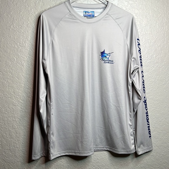 World Wide Sportsman Long Sleeve Rash Guard Men’s Swim Top - Picture 2 of 6